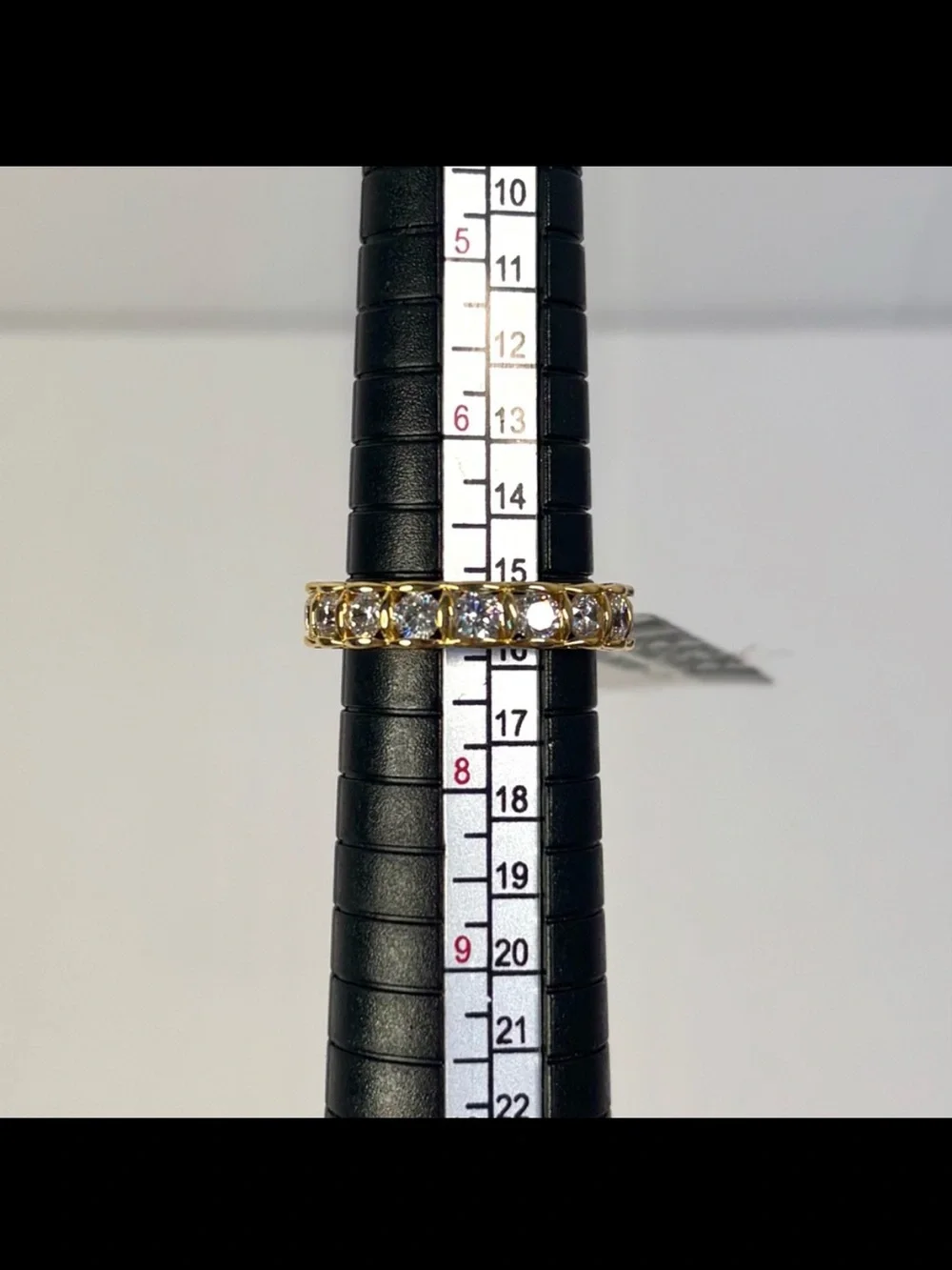 18k gold-over-sterling eternity band ring